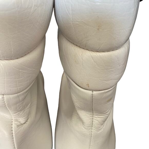 Stuart Weitzman Lexy Round Toe Leather Lace Up Moto Combat Ankle Boots size 8 - Picture 10 of 15